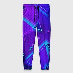 Брюки женские Neon Pattern colored, цвет: 3D-принт