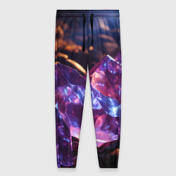 Женские брюки Фиолетовые комические камни