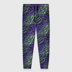 Женские брюки Фиолетово-зеленые ромбики