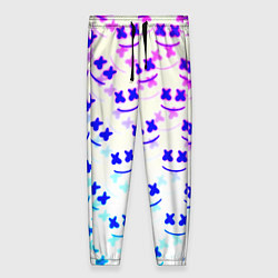 Брюки женские Marshmello pattern neon, цвет: 3D-принт