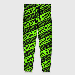 Женские брюки Juventus green pattern sport
