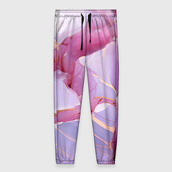 Женские брюки Куски розового мрамора