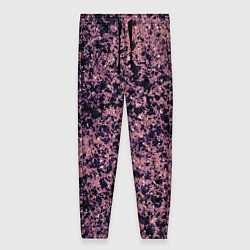 Женские брюки Абстрактный брызги сине-розовый