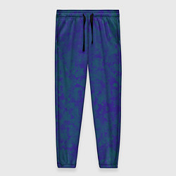 Женские брюки Камуфляж синий с зелеными пятнами