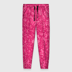 Женские брюки Яркий розовый абстракция