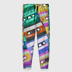 Женские брюки Аудио кассеты разноцветные
