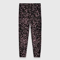 Женские брюки Чёрный с мелкими розовыми брызгами
