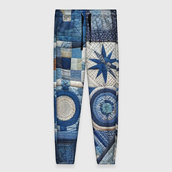 Женские брюки Denim patchwork - ai art