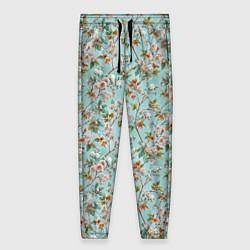 Женские брюки Паттерн цветочный из сирени
