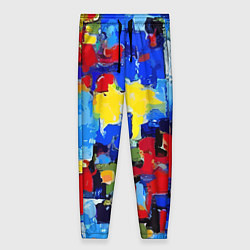 Женские брюки Смелые мазки яркой краски - нейросеть