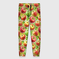 Брюки женские Натуральные яблоки паттерн, цвет: 3D-принт