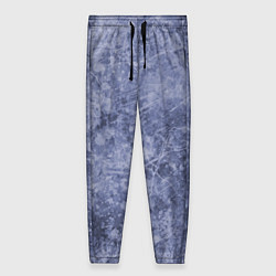 Женские брюки Абстракция - синий лёд