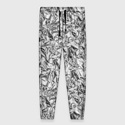 Женские брюки Текстура мятой алюминиевой фольги