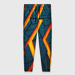 Женские брюки Металлическая броня и оранжевое свечение