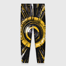Женские брюки Чёрно-жёлтая сфера киберпанк