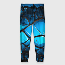 Женские брюки Синяя текстура объемных плит