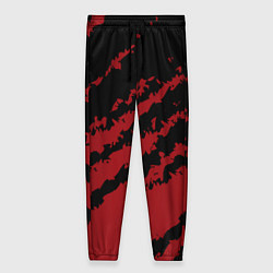 Женские брюки The color is red and black