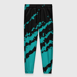 Брюки женские The color is black and light blue, цвет: 3D-принт