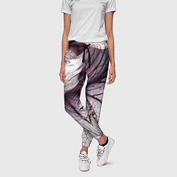 Брюки женские Раскрытый цветок, цвет: 3D-принт — фото 2