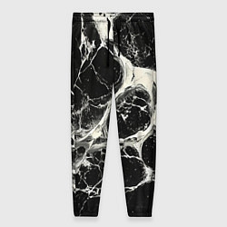 Женские брюки Бело-черная потертая текстура