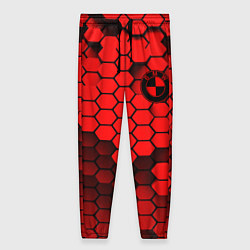 Брюки женские BMW карбоновая абстракция, цвет: 3D-принт