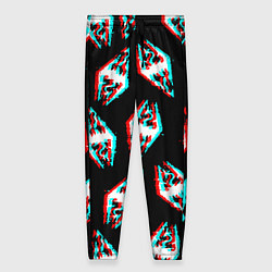 Женские брюки Skyrim glitch logo patten
