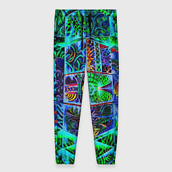 Брюки женские Психоделика узор кислотный, цвет: 3D-принт