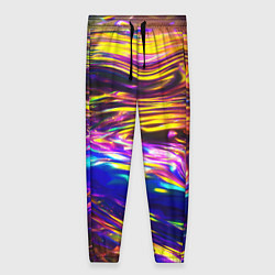 Женские брюки Неоновые полосы текстура