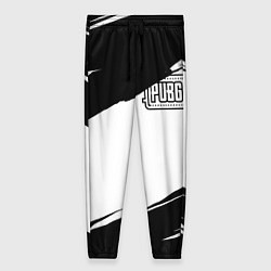 Женские брюки PUBG черно белые краски