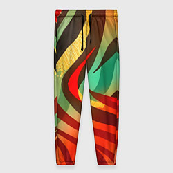 Женские брюки Жаркая полосатая абстракция