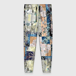 Брюки женские Цветочная геометрическая абстракция, цвет: 3D-принт