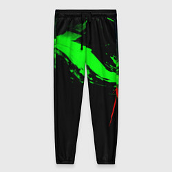 Женские брюки Color black green red