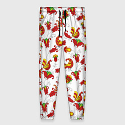 Женские брюки Русский народный орнамент в стиле росписей Северно