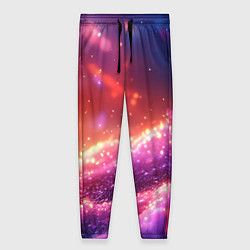 Брюки женские Фиолетовые и красные оттенки текстура, цвет: 3D-принт