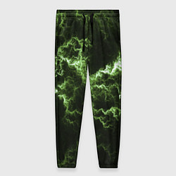 Брюки женские Lightning green glow, цвет: 3D-принт