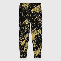 Брюки женские Triangle yellow with dots, цвет: 3D-принт
