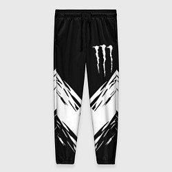 Женские брюки Monster energy белые полосы