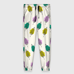 Женские брюки Листья на пятнах