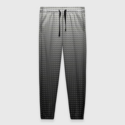 Брюки женские Градиент металлический тёмно-серый, цвет: 3D-принт