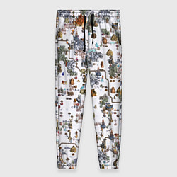 Брюки женские Земли Башни - Герои 3, цвет: 3D-принт