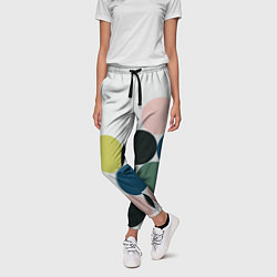 Брюки женские Кластер чил - абстракция, цвет: 3D-принт — фото 2