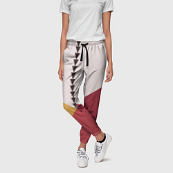 Брюки женские Колор-блок фруктовый чиа пудинг, цвет: 3D-принт — фото 2