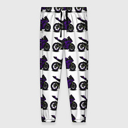 Женские брюки The motorcycle is dark purple