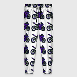 Женские брюки Motorcycle purple gloss