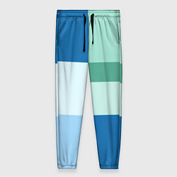 Женские брюки Мятное небо колор-блок