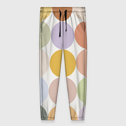 Брюки женские Цветочный горошек, цвет: 3D-принт