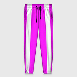 Женские брюки Color white pink stripes