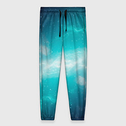 Брюки женские Галактическое сияние небес, цвет: 3D-принт