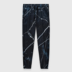 Брюки женские Темно синий гранж, цвет: 3D-принт