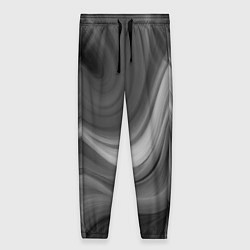 Женские брюки Серые волны абстракция однотонная